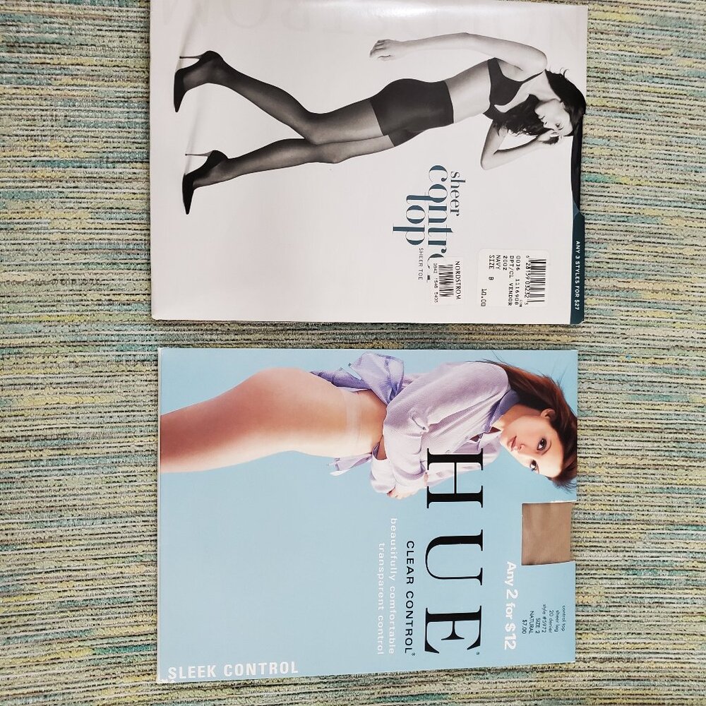 LOT OF 2 UNOPENED PAIRS OF PANTY HOSE